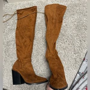 SOLD: Brown knee high boots